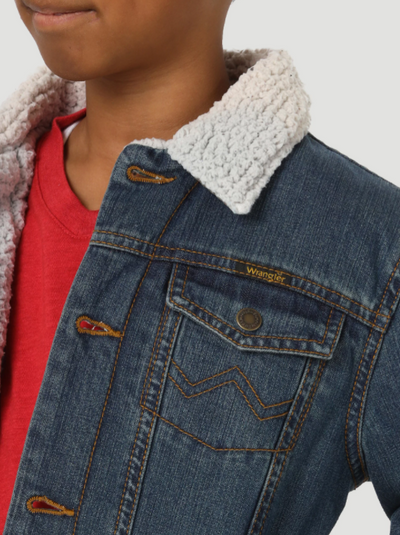 Wrangler Kids Sherpa Denim Jacket