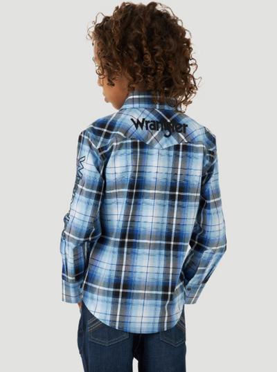 Wrangler Boy's Logo Western Shirt
