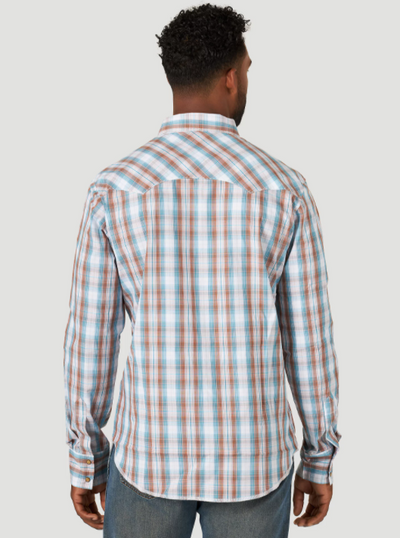 Wrangler Men's Plaid Western Shirt