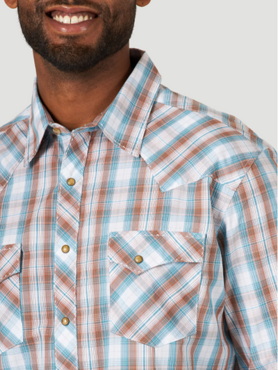 Wrangler Men's Plaid Western Shirt