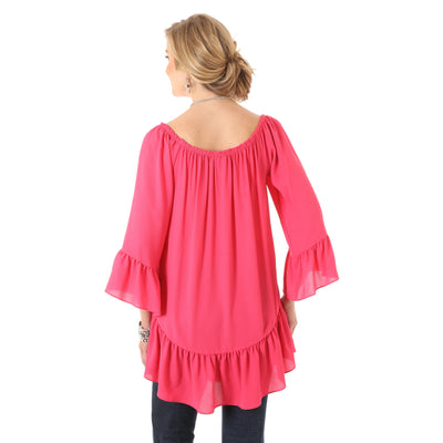 Wrangler Women's Peasant Western Top