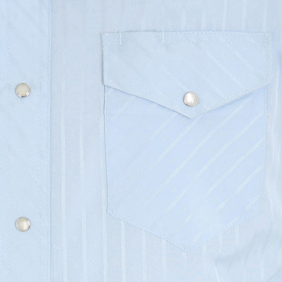 Wrangler Men's Sport Western Snap Shirt - Blue