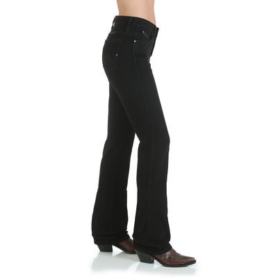 Wrangler Women's Black Denim Ultimate Q-Baby Riding Jean
