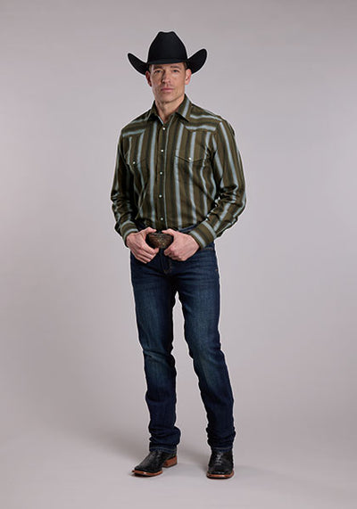 Roper Men's Striped Western Shirt