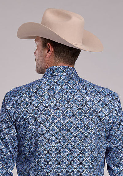 Roper Men's Amarillo Allover Print Shirt
