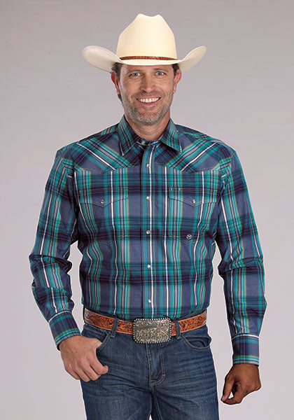 Roper Men's Long Sleeve Plaid Shirt
