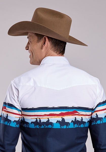 Roper Men's Sunset Border Print Shirt - Centerville Western Store