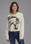 Roper Women's Horsehead Fleece Pullover