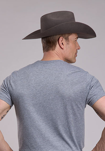Roper Men's American Flag with Bronc Rider T-Shirt