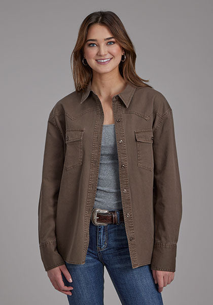 Roper Women's Oversized Western Shirt Jacket