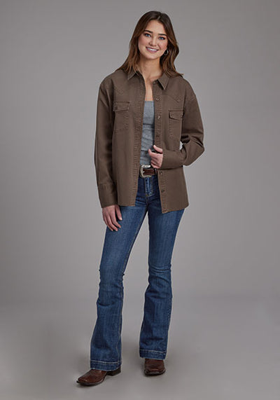 Roper Women's Oversized Western Shirt Jacket