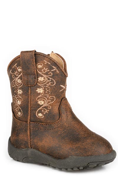 Roper Infant's Floral Embroidery Western Boot