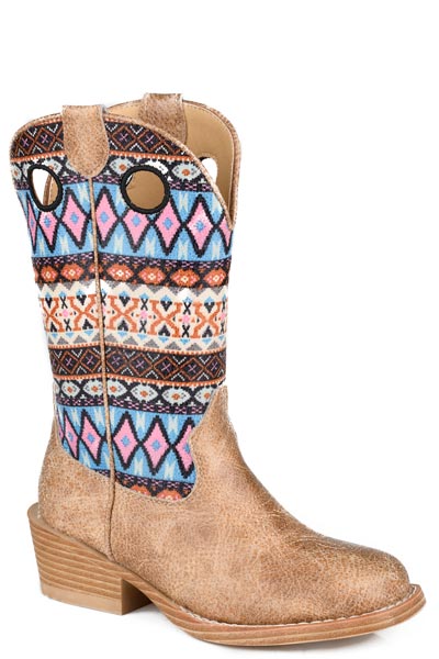 Roper Little Kid's 9" Aztec Shaft Western Boot