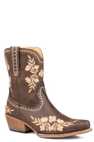 Roper Women's Brown Floral Fashion Boot