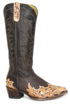 Roper Women's Hand Tooled Wing Tip Western Boot