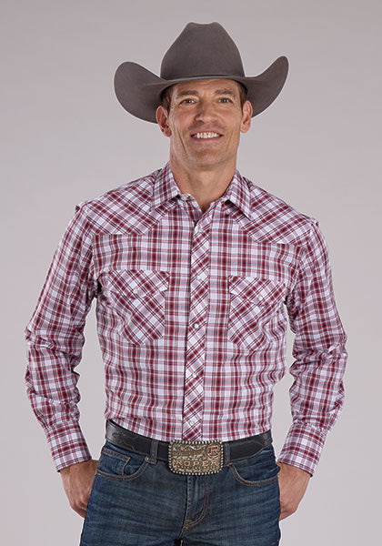 Roper Men's Plaid Western Style Shirt