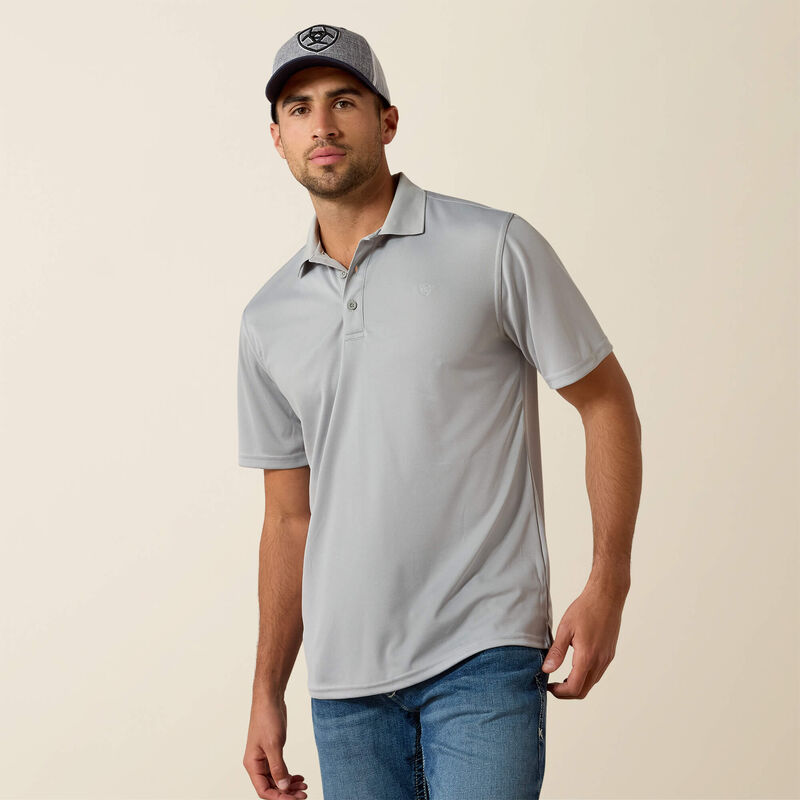 Ariat Men's TEK Polo - Silver Lining
