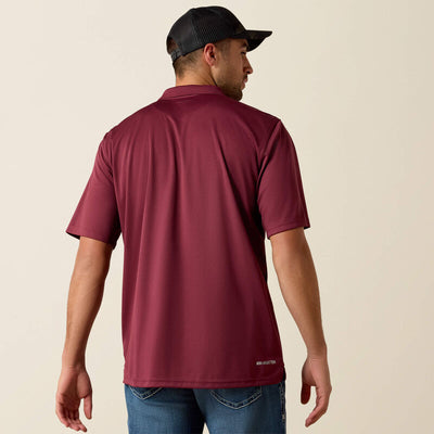 Ariat Men's TEK Polo - Maroon