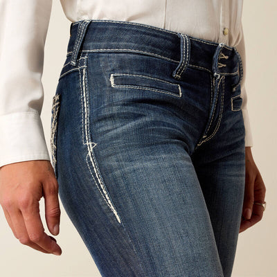 Ariat Women's Trouser Mid Rise Stretch Entwined Jeans