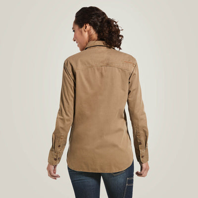 Ariat Women's Rebar Washed Twill Work Shirt