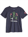 Tin Haul Women's Flower & Cactus Screen Print Tee