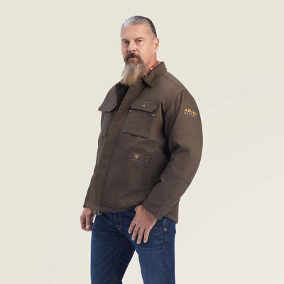 Ariat Men's Rebar DuraCanvas Sherpa-Lined Jacket