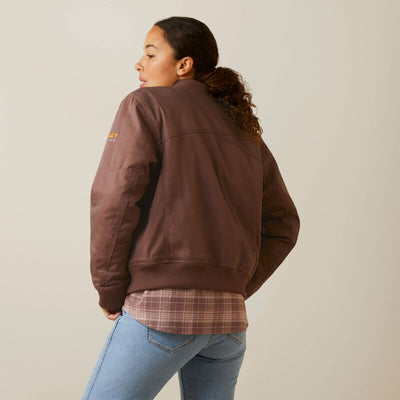 Ariat Women's Rebar Stretch Canvas Bomber Jacket