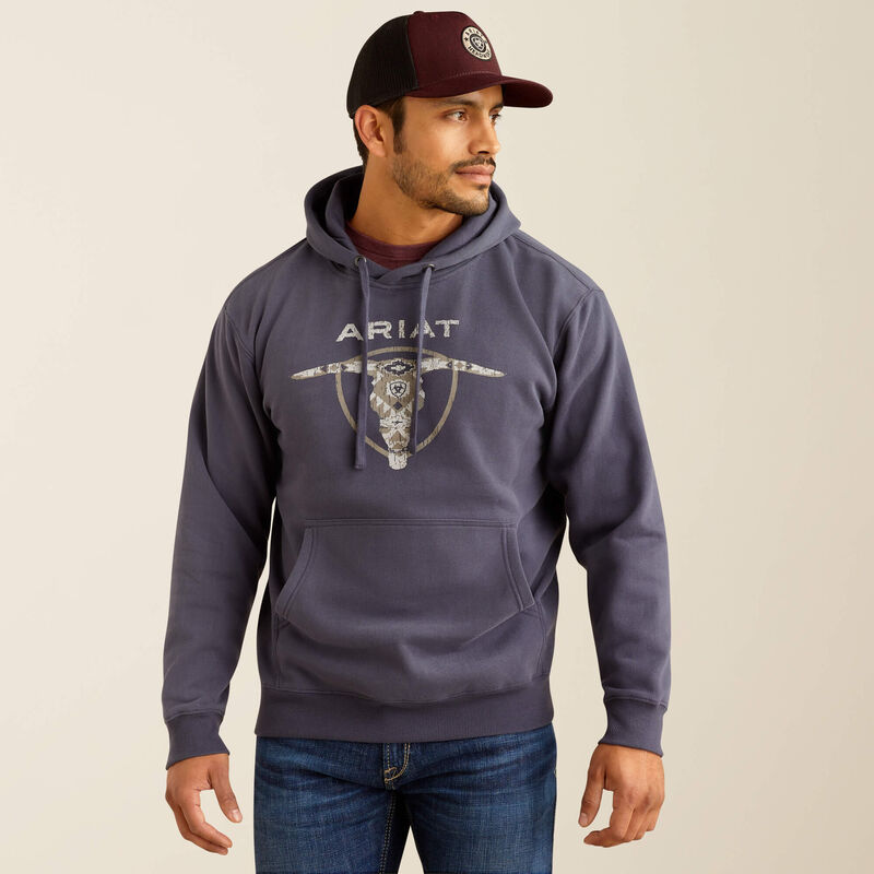 Ariat Men's Southwestern Longhorn Hoodie