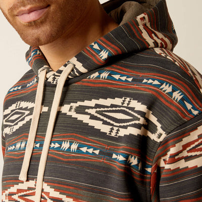 Ariat Men's Color Block Hoodie - Brindle