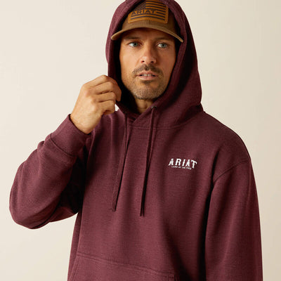 Ariat Men's Western Vertical Flag Hoodie