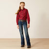 Ariat Girl's Red Ranch Shirt