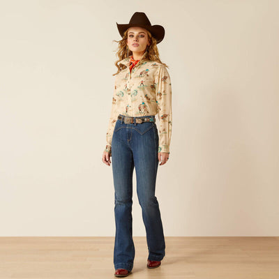 Ariat Women's Homestyle Retro Ranch Print Shirt