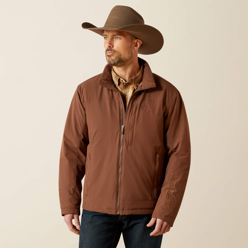 Ariat Men's Pioneer Stretchshell Jacket - Carafe Brown