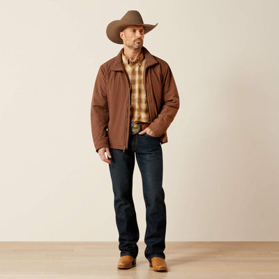 Ariat Men's Pioneer Stretchshell Jacket - Carafe Brown