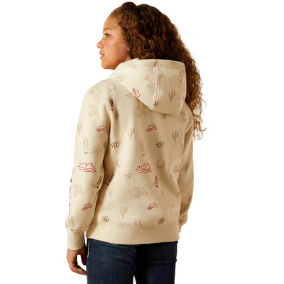 Ariat Girl's Western Stamps Hoodie