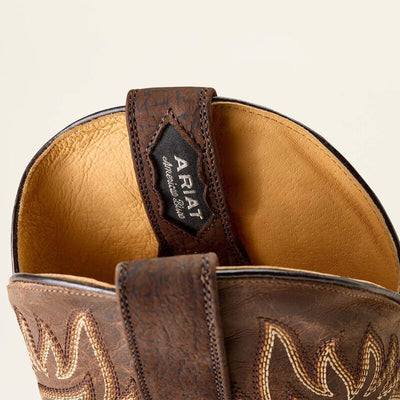 Ariat Men's Gold Point Bison Leather Western Boots