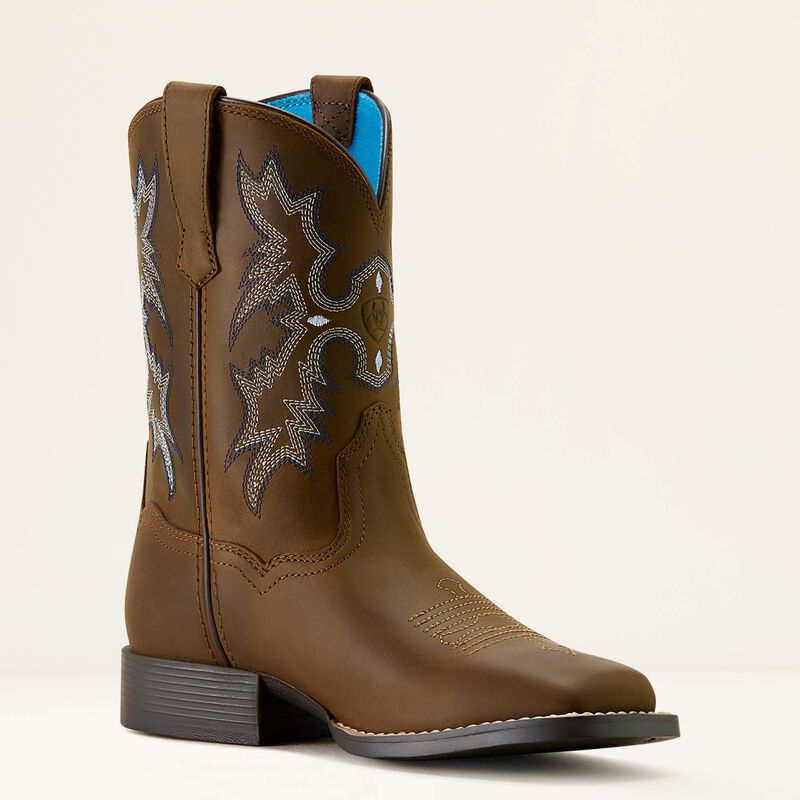 Ariat Boy's Tombstone Wide Square Toe Western Boot