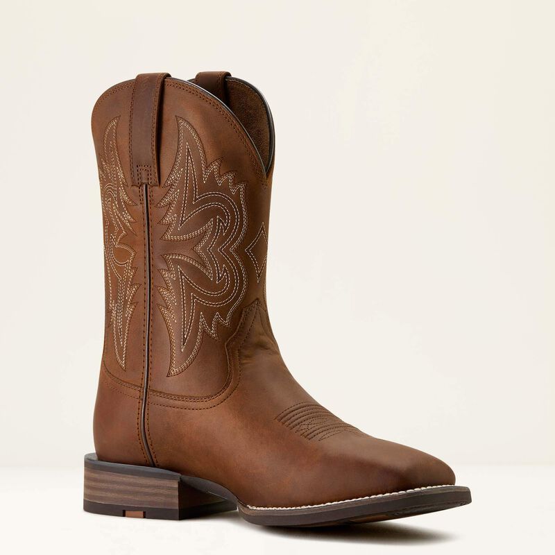 Ariat Men's Western Big Rig Wide Square Toe Cowboy Boot - Brown