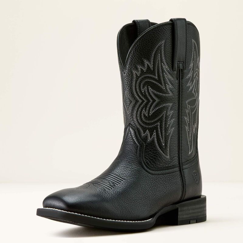 Ariat Men's Western Big Rig Wide Square Toe Cowboy Boot - Black - Centerville Western Store Ariat Men's Western Big Rig Wide Square Toe Cowboy Boot - Black - Centerville Western Store