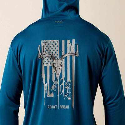 Ariat Men's Rebar Sunblocker Outdoor Hooded T-Shirt