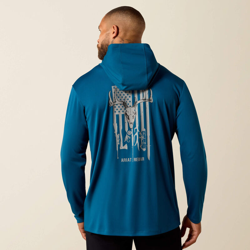 Ariat Men's Rebar Sunblocker Outdoor Hooded T-Shirt