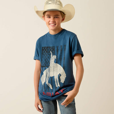 Ariat Boy's Flag Bronco T-Shirt