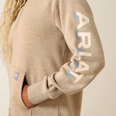 Ariat Women's Rebar Lightweight Logo Zip Hoodie