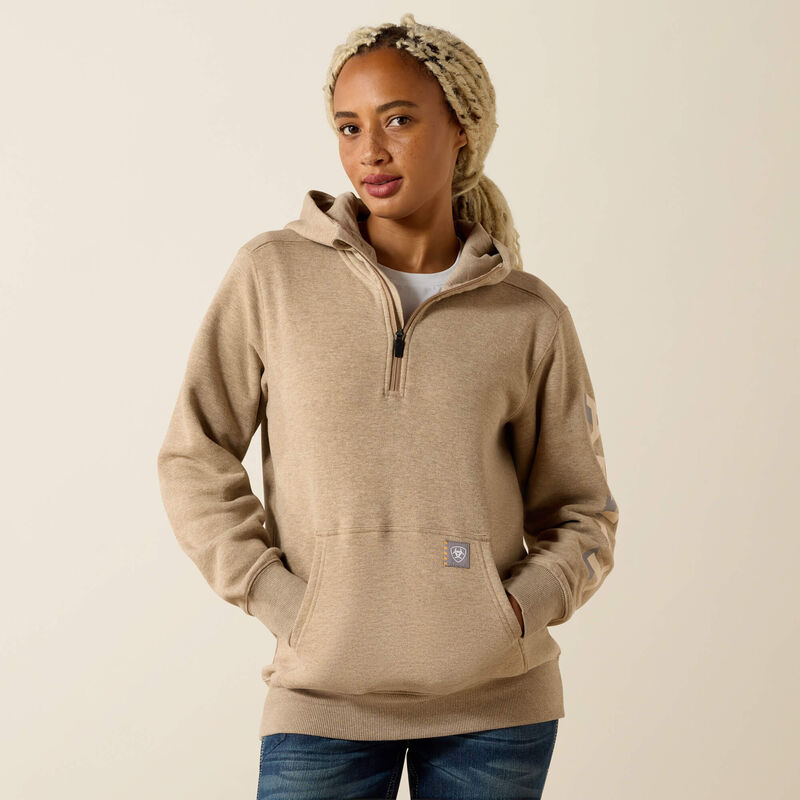 Ariat Women's Rebar Lightweight Logo Zip Hoodie