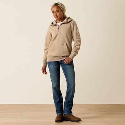 Ariat Women's Rebar Lightweight Logo Zip Hoodie