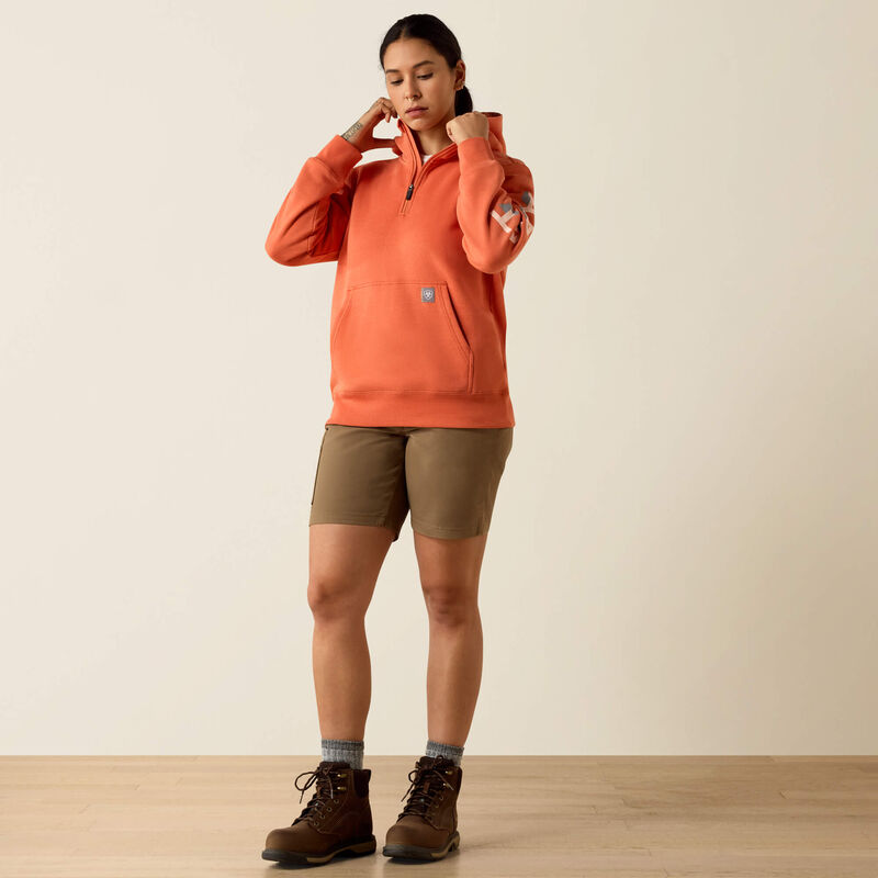 Ariat Women's Rebar Lightweight 1/2 Zip Hoodie
