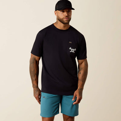 Ariat Men's Rebar Cotton Strong Bolt Skull T-Shirt