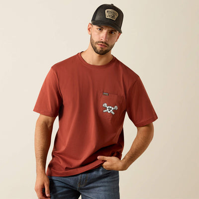 Ariat Men's Rebar Cotton Strong Bolt Skull T-Shirt