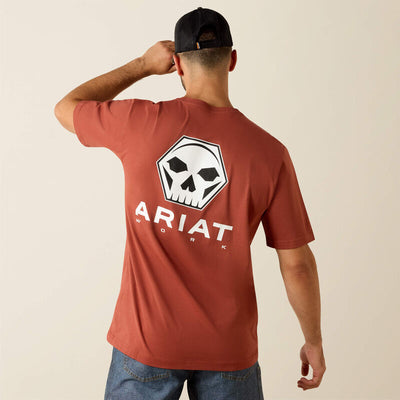 Ariat Men's Rebar Cotton Strong Bolt Skull T-Shirt