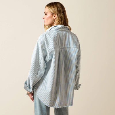 Ariat Women's Denim Stripe Shirt Jacket